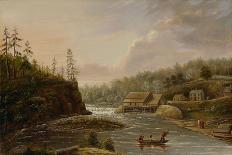 Cheever's Mill on the St. Croix River, 1847-Henry Lewis-Mounted Giclee Print