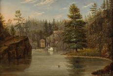 St. Anthony Falls as it Appeared in 1848, 1855-Henry Lewis-Stretched Canvas