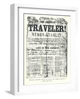 Henry M.Stanley, Handbill from Lecture Tour in America-null-Framed Giclee Print