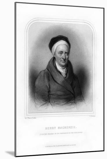 Henry Mackenzie, Scottish Novelist and Miscellaneous Writer-S Freeman-Mounted Giclee Print