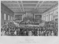 'Long Room in the Custom House. Payment of the Customs', c1841-Henry Melville-Giclee Print