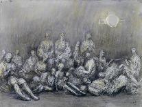 Grey Tube Shelter-Henry Moore-Giclee Print