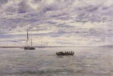 Chesil Beach, Rain Clearing Off, 1883-Henry Moore (II)-Stretched Canvas