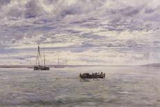 Chesil Beach, Rain Clearing Off, 1883-Henry Moore (II)-Stretched Canvas