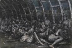 Grey Tube Shelter-Henry Moore-Giclee Print