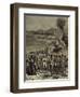 Henry Morton Stanley (1841-1904) and David Livingstone (1813-1873) on Lake Ngami.-null-Framed Premium Giclee Print