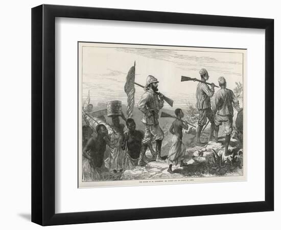 Henry Morton Stanley in Search of Livingstone-null-Framed Art Print