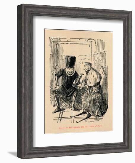 'Henry of Bolingbroke and the Duke of York', c1860, (c1860)-John Leech-Framed Giclee Print