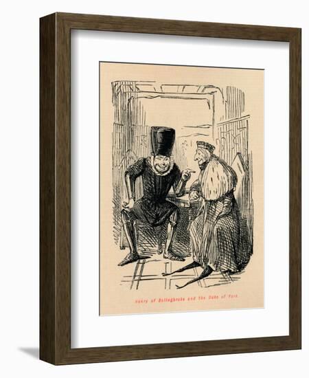 'Henry of Bolingbroke and the Duke of York', c1860, (c1860)-John Leech-Framed Giclee Print