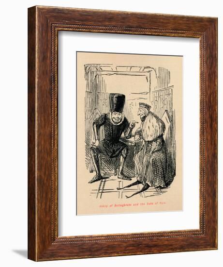 'Henry of Bolingbroke and the Duke of York', c1860, (c1860)-John Leech-Framed Giclee Print