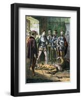 Henry of Lorraine, 3rd Duc De Guise, 16th Century French Soldier and Statesman, Mid 19th Century-null-Framed Giclee Print