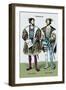 Henry of Ulbert and the King of Navarre, 16th Century-Richard Brown-Framed Art Print