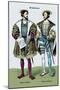 Henry of Ulbert and the King of Navarre, 16th Century-Richard Brown-Mounted Art Print