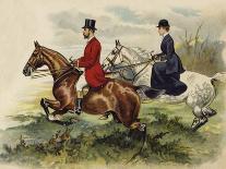 The Prince and Princess of Wales in the Hunting Field-Henry Payne-Giclee Print