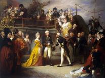 Visit by King George III (1738-1820), 1828 (Oil on Canvas)-Henry Perronet Briggs-Giclee Print