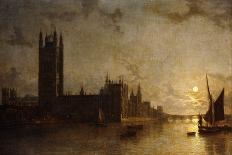 Windsor Castle by Moonlight-Henry Pether-Giclee Print