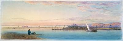 The Nile by Bulaq, Egypt, 1868-Henry Pilleau-Framed Stretched Canvas
