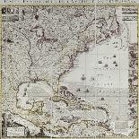 Map of British Empire 1733-Henry Popple-Laminated Art Print