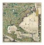 Map of British Empire 1733-Henry Popple-Laminated Art Print