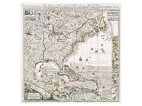 A Map of the British Empire in America, circa 1734-Henry Popple-Framed Giclee Print