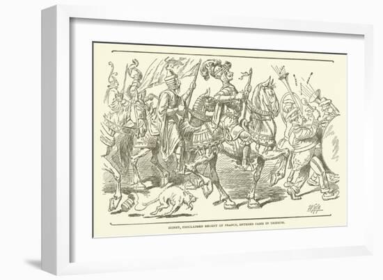 Henry, Proclaimed Regent of France, Entered Paris in Triumph-null-Framed Giclee Print