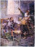 De La Tour Refuses to Yield His Allegiance 1630, C.1920-Henry Sandham-Giclee Print