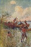 Laura Secord Intercepted by the Mohawk Scouts, C.1920-Henry Sandham-Giclee Print