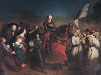 The Entry of Joan of Arc (1412-31) into Orleans, 8th May 1429, 1843-Henry Scheffer-Framed Stretched Canvas