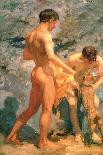 The Bather, 1912 (Oil on Canvas)-Henry Scott Tuke-Giclee Print
