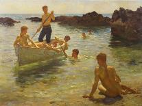 A French Barque in Falmouth Bay, 1902-Henry Scott Tuke-Giclee Print