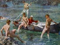 The Bather, 1912 (Oil on Canvas)-Henry Scott Tuke-Giclee Print