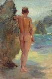 The Bather, 1912 (Oil on Canvas)-Henry Scott Tuke-Giclee Print