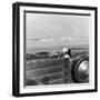 Henry Segrave Driving the Golden Arrow, Daytona Beach, Florida, USA, 1929-null-Framed Photographic Print