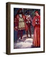 Henry Sent Wolsey Away from Court, C1529-AS Forrest-Framed Giclee Print