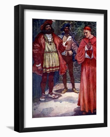 Henry Sent Wolsey Away from Court, C1529-AS Forrest-Framed Giclee Print