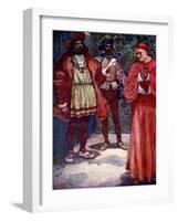 Henry Sent Wolsey Away from Court, C1529-AS Forrest-Framed Giclee Print