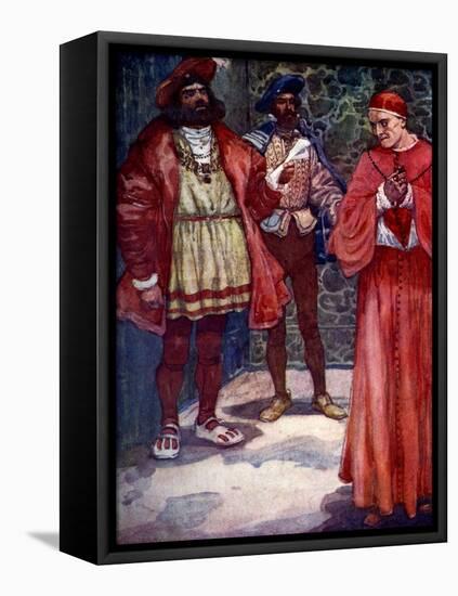 Henry Sent Wolsey Away from Court, C1529-AS Forrest-Framed Stretched Canvas