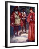 Henry Sent Wolsey Away from Court, C1529-AS Forrest-Framed Giclee Print