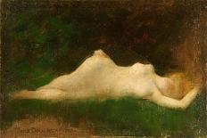 Nude Study (Oil on Canvas)-Henry Siddons Mowbray-Giclee Print