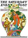 "Chinese Garden," Saturday Evening Post Cover, May 16, 1931-Henry Soulen-Giclee Print