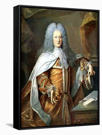 Henry St John, Viscount of Bolingbroke, English Politician and Philosopher, 18th Century-Hyacinthe Rigaud-Framed Stretched Canvas