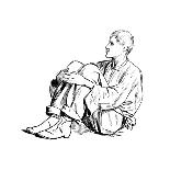 Study of a Seated Man, 1895-Henry Stacy Marks-Giclee Print