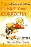 Please Address Your Letters Clearly and Correctly-Henry Stringer-Framed Art Print