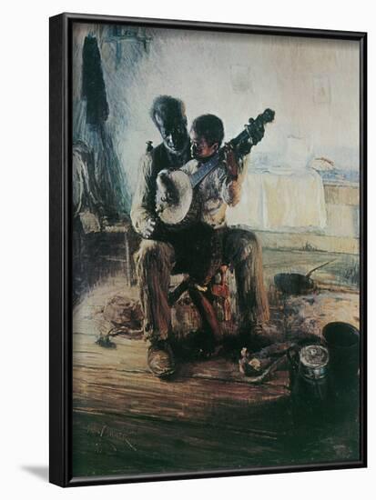 Henry Tanner (Banjo Lesson) Art Poster Print-null-Framed Poster