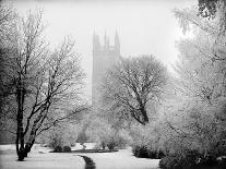 Magdalen College, Oxford, Oxfordshire in the Snow-Henry Taunt-Stretched Canvas