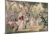 Henry the 8th and His Queen Out a Maying, 1850-John Leech-Mounted Giclee Print