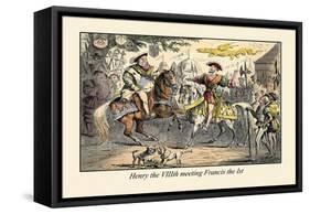 Henry the VIII Meeting Francis the First-John Leech-Framed Stretched Canvas