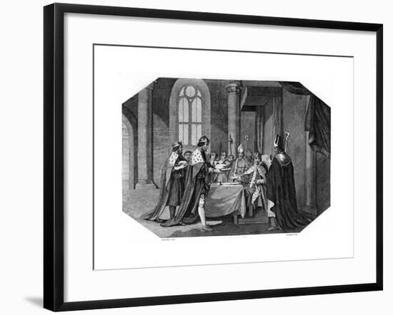 Henry the Young King Crowned-J. Saunders-Framed Giclee Print