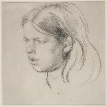 Head of a Girl-Henry Tonks-Giclee Print