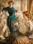 A Girl with a Parrot-Henry Tonks-Giclee Print